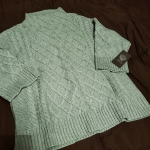 NWT Vince Camuto mock neck 3/4 sleeve sweater, xs
